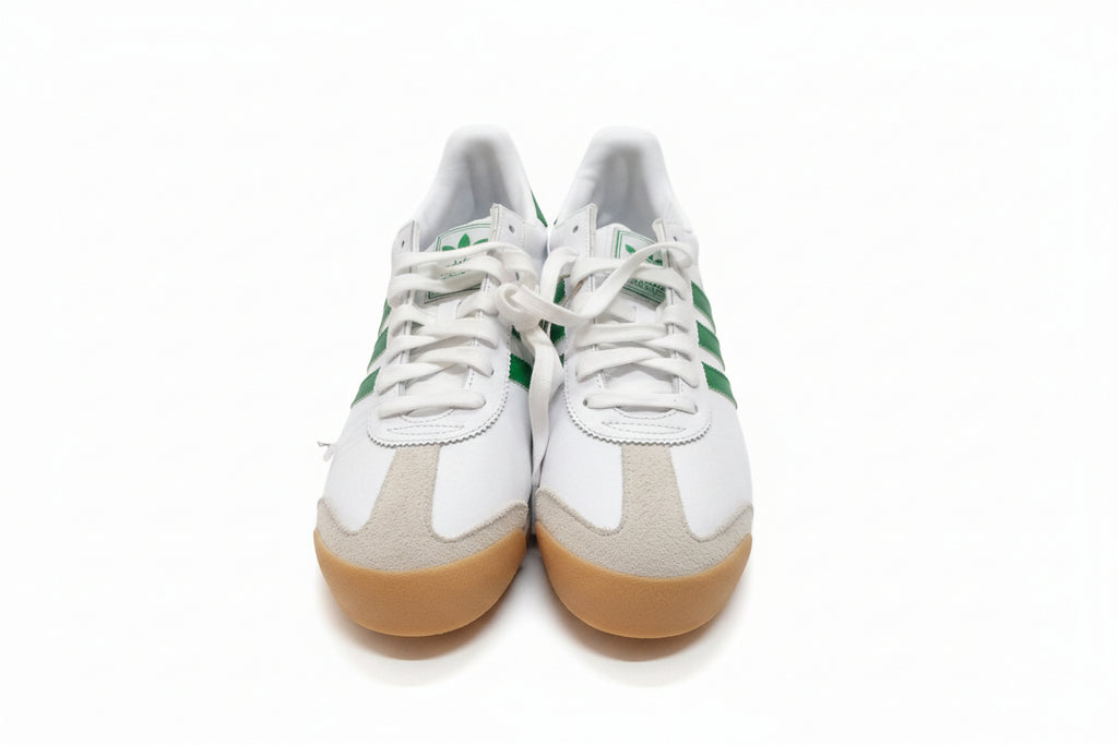 Adidas Samoa White and Green Sneakers – Classic Low-Top Casual Shoes