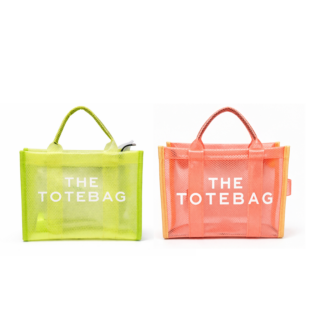 Green & Peach tote bag