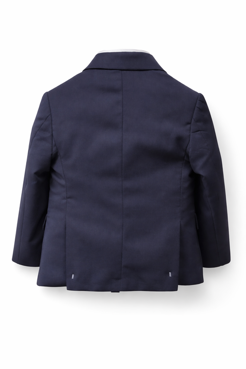 Navy blue jacket on a white background