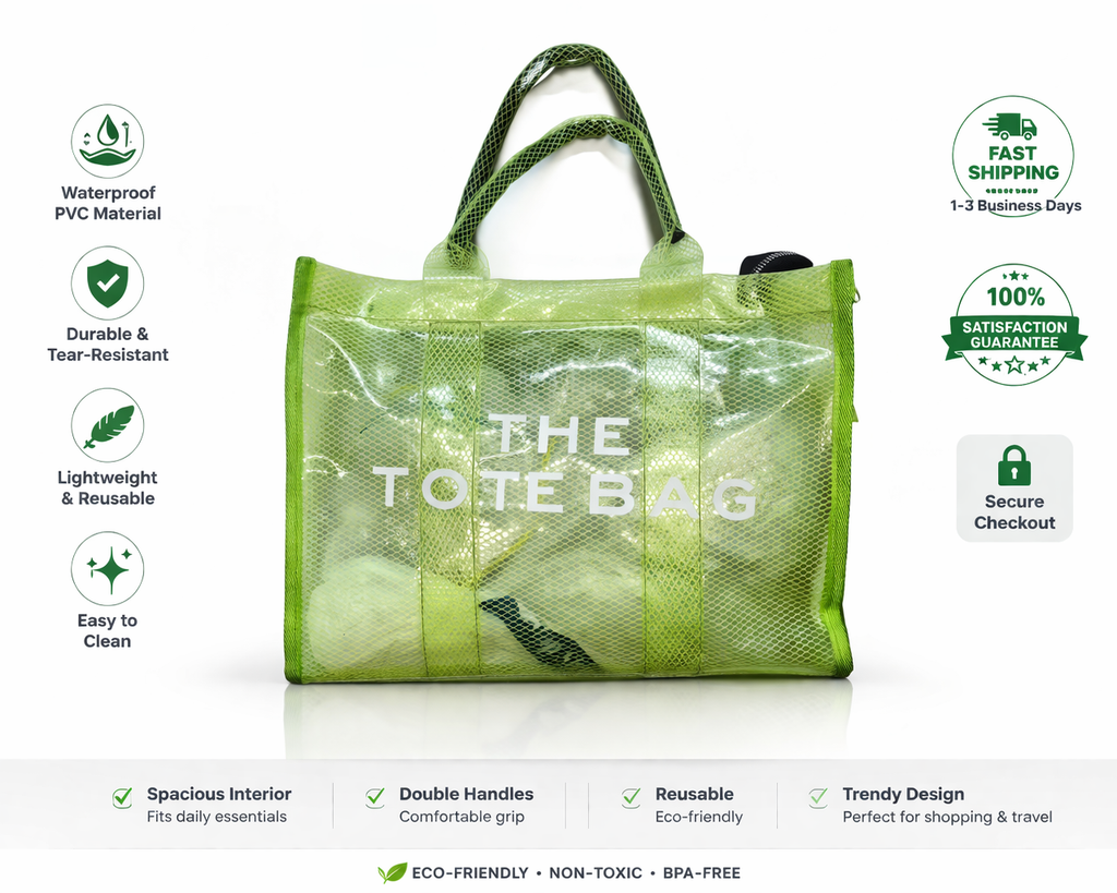 Transparent Mesh Tote Bag