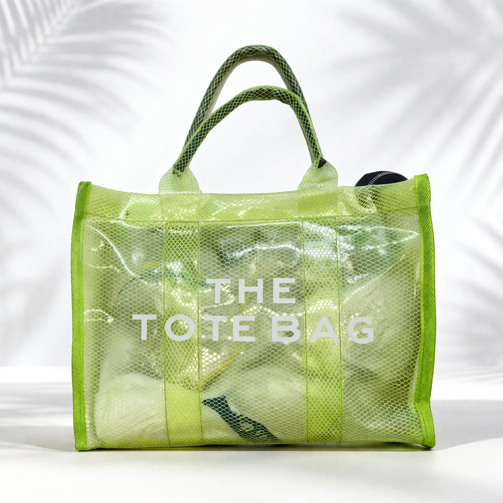 Transparent Mesh Tote Bag