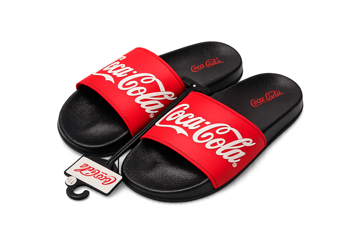 Coca-Cola® Classic Red Logo Slide Sandals – Unisex Comfort Slides