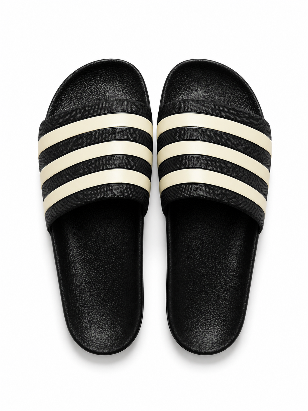 Adidas Classic Black Triple Stripe Slide Sandals – Everyday Comfort Slip-On Slides
