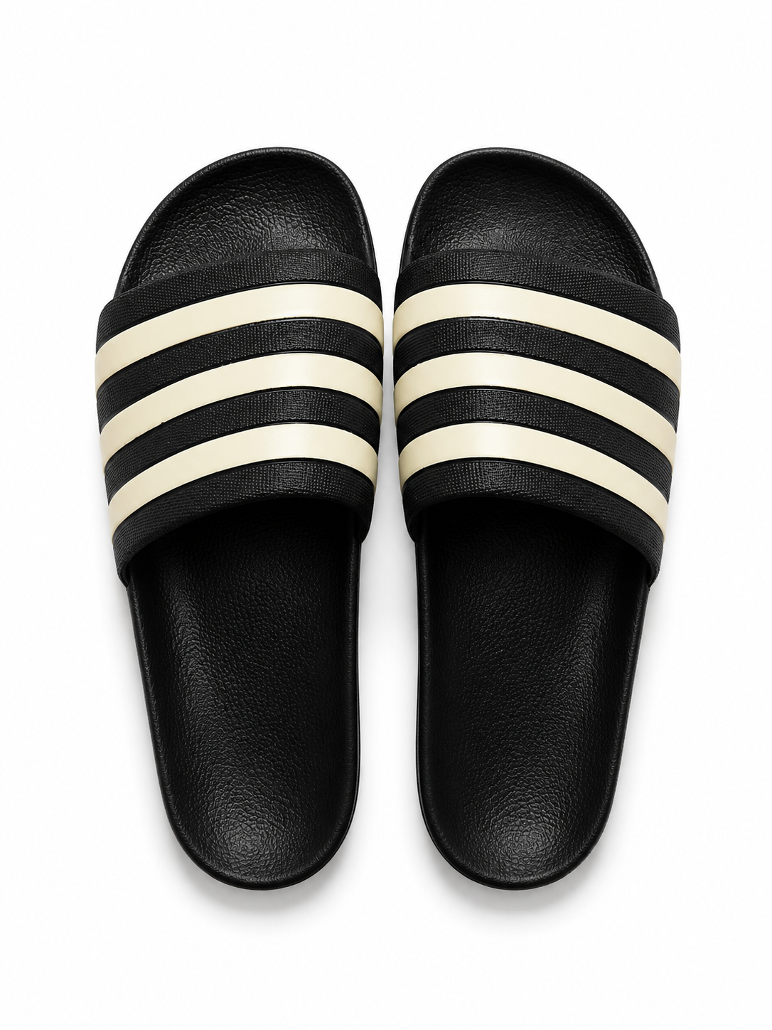 Adidas Classic Black Triple Stripe Slide Sandals – Everyday Comfort Slip-On Slides