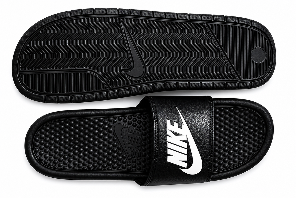 Nike Benassi Black Slide Sandals – Classic Cushioned Comfort Slides