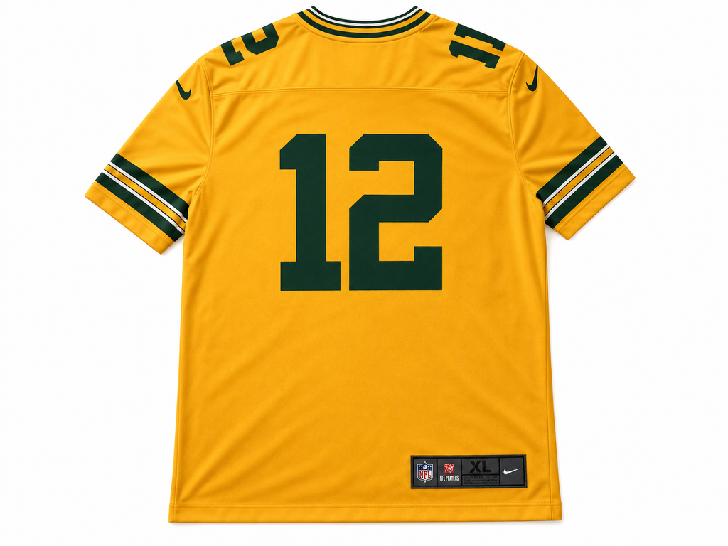 Green Bay Packers Inspired Football Jersey – Athletic Game Day Sports Shirt
