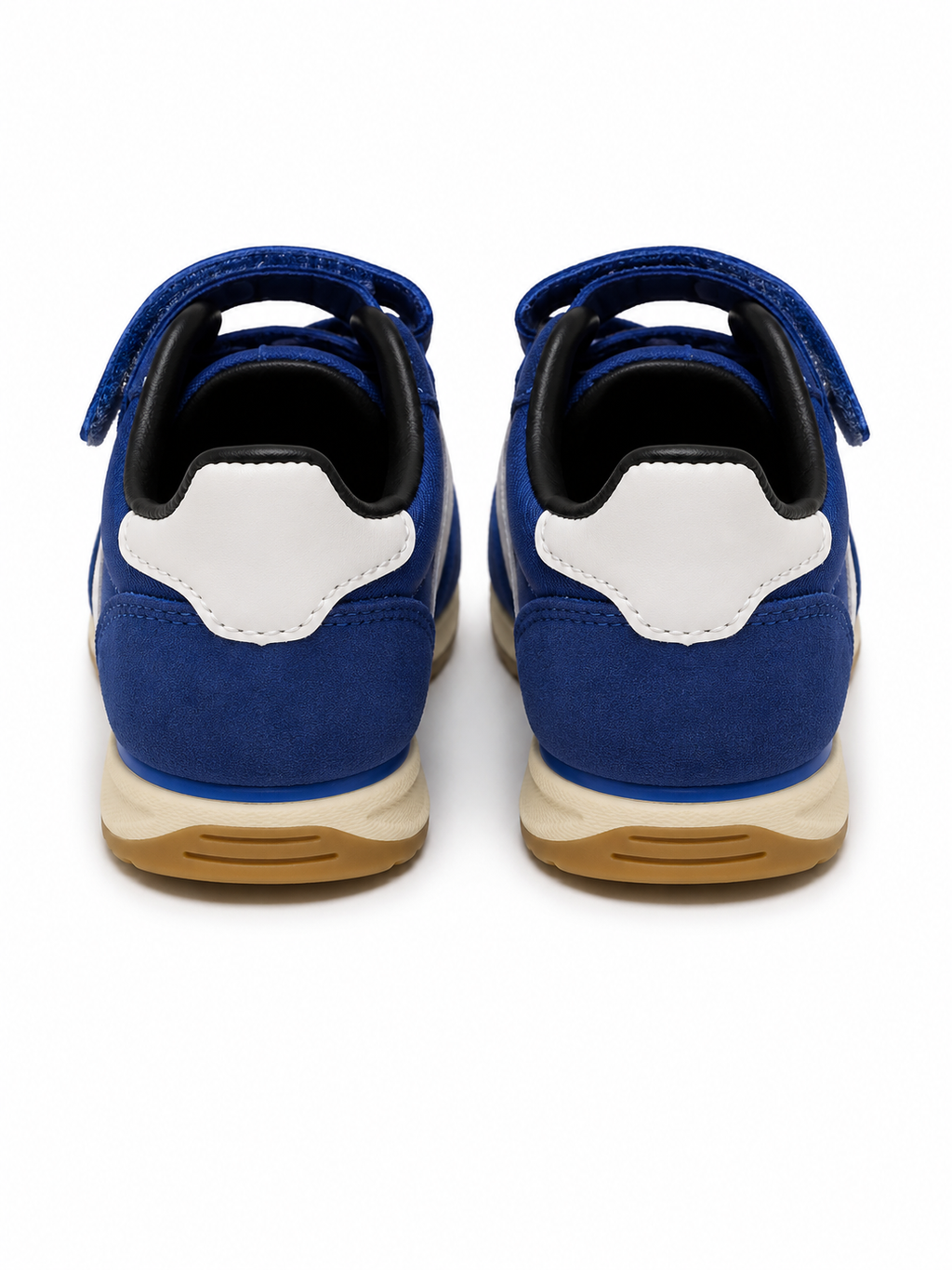 Toddler Retro Runner Sneakers – Royal Blue Hook & Loop Athletic Shoes