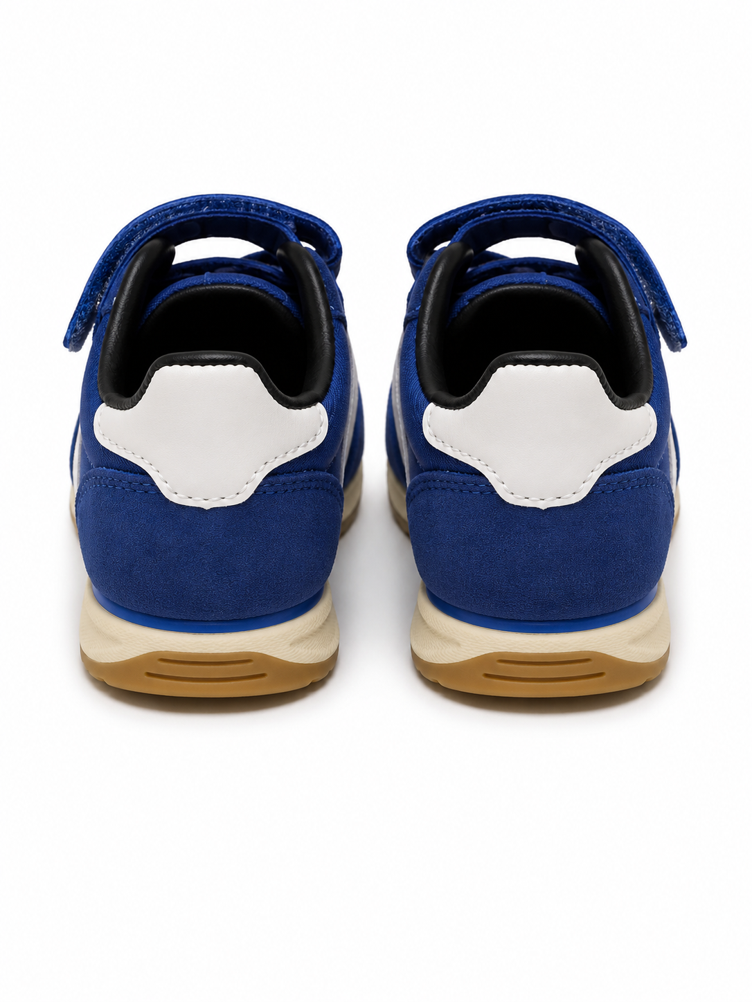Toddler Retro Runner Sneakers – Royal Blue Hook & Loop Athletic Shoes