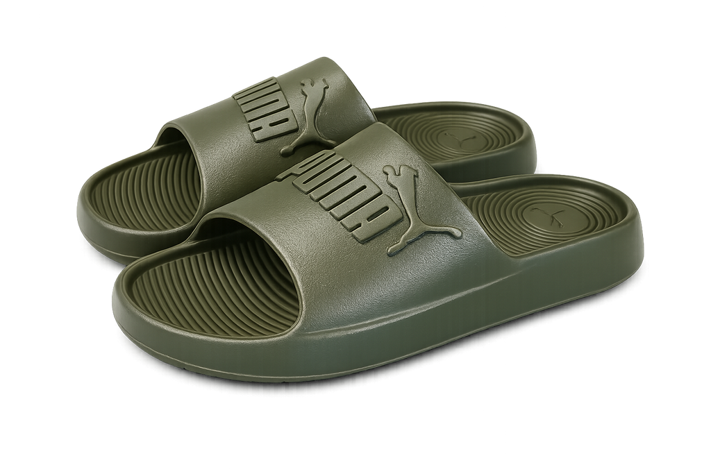 Puma Cool Cat 2.0 Slide Sandals – Olive Comfort Slides
