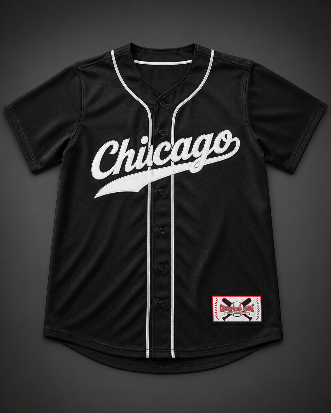 Chicago Baseball Jersey – Button-Up Athletic Jersey