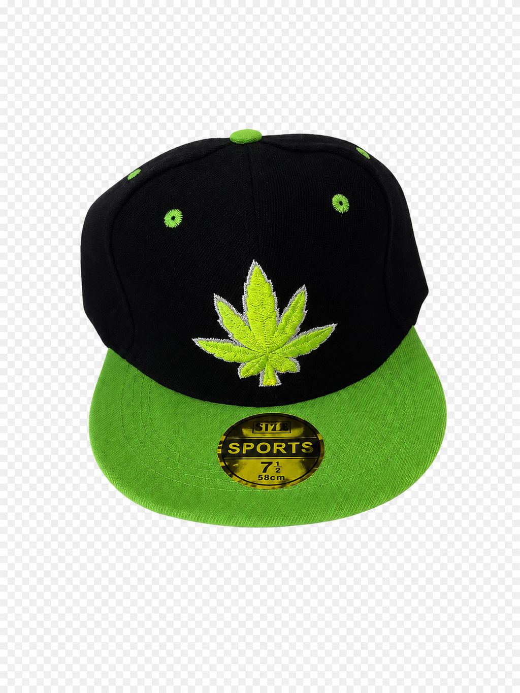 Marijuana Leaf Snapback Hat – Flat Brim Streetwear Cap