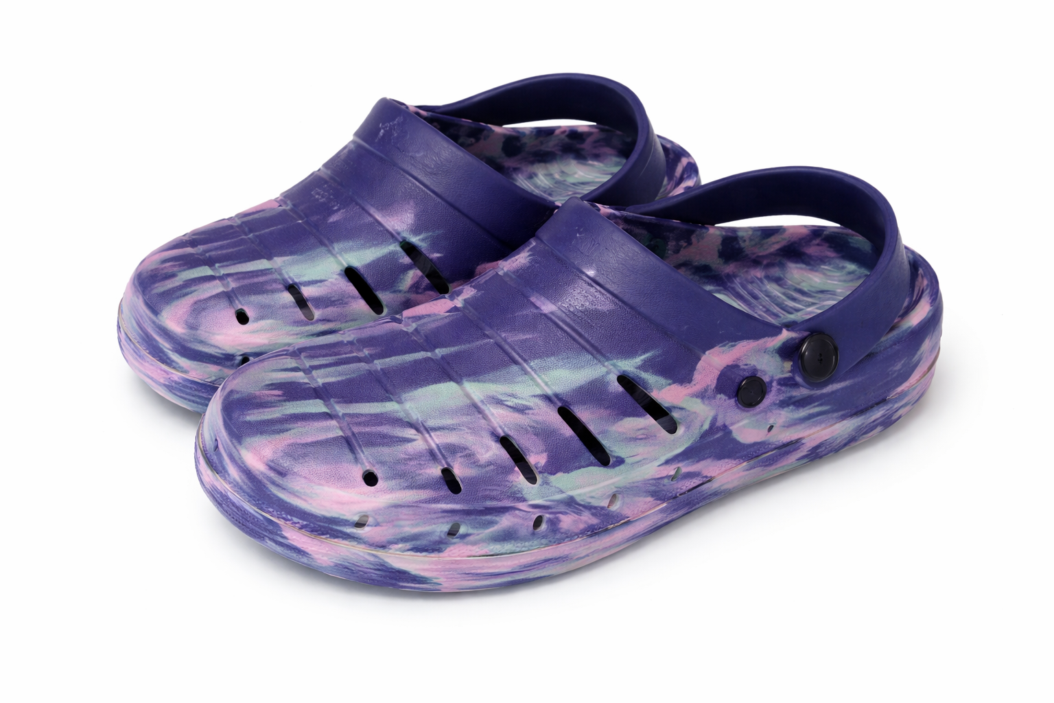 Rugged Shark Adult Camo Comfort Slides – Lightweight Slip-On Sandals