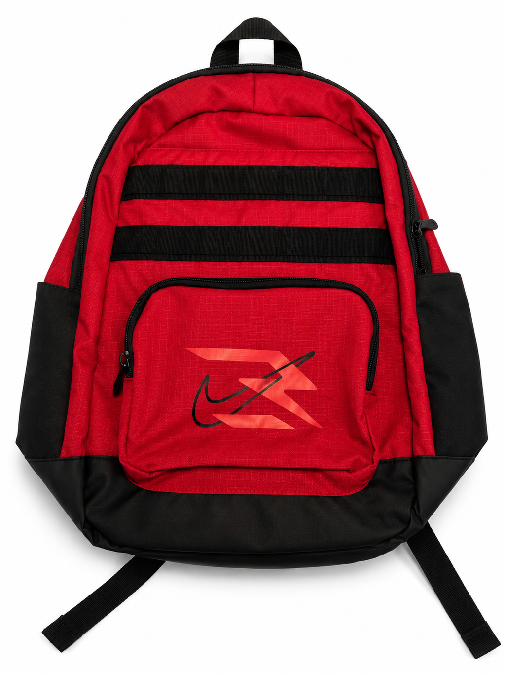 Nike Red & Black Utility Backpack – Multi-Pocket School & Travel Bag
