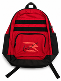 Nike Red & Black Utility Backpack – Multi-Pocket School & Travel Bag