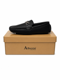 Kids Luxury Loafers – Textured Leather Driving Shoes
