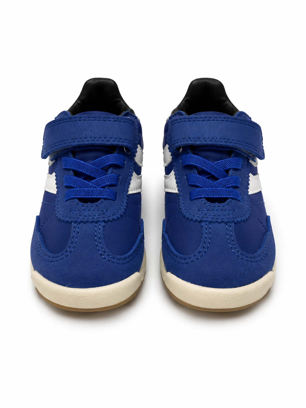 Toddler Retro Runner Sneakers – Royal Blue Hook & Loop Athletic Shoes