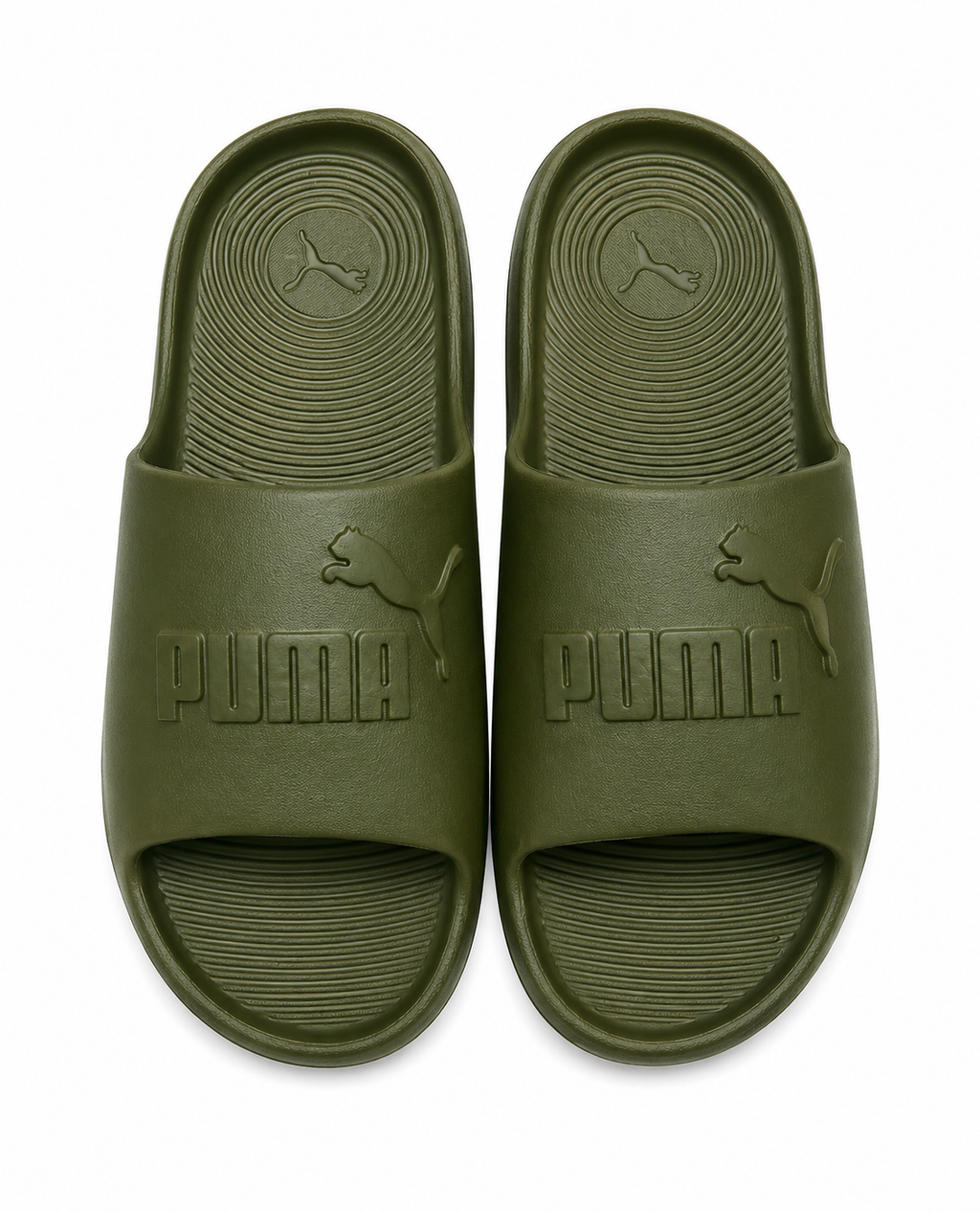 Puma Cool Cat 2.0 Slide Sandals – Olive Comfort Slides