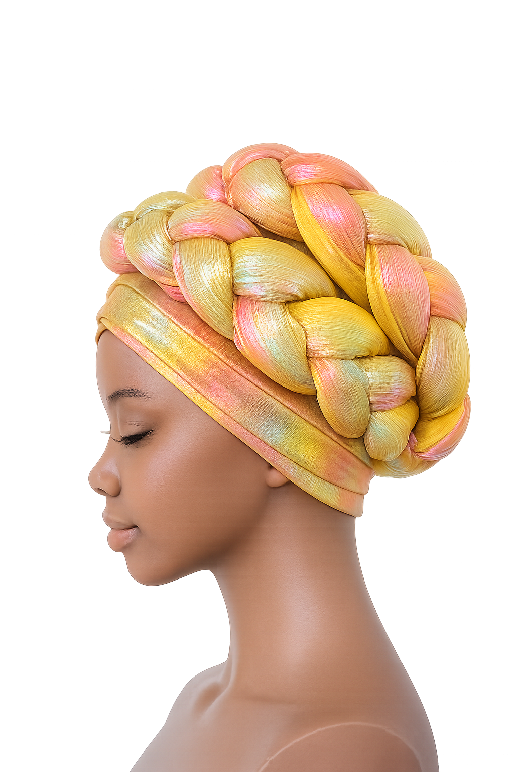Luxury Metallic Braided Turban Headwrap for Women | Stretch Fashion Headpiece | Multiple Colors
