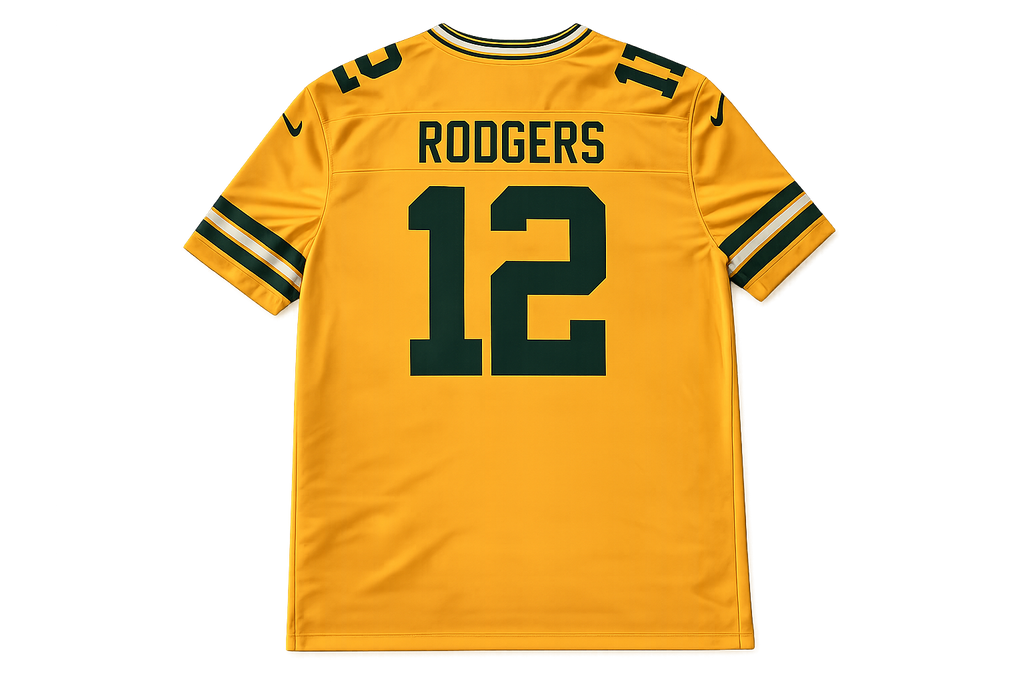 Green Bay Packers Inspired Football Jersey – Athletic Game Day Sports Shirt