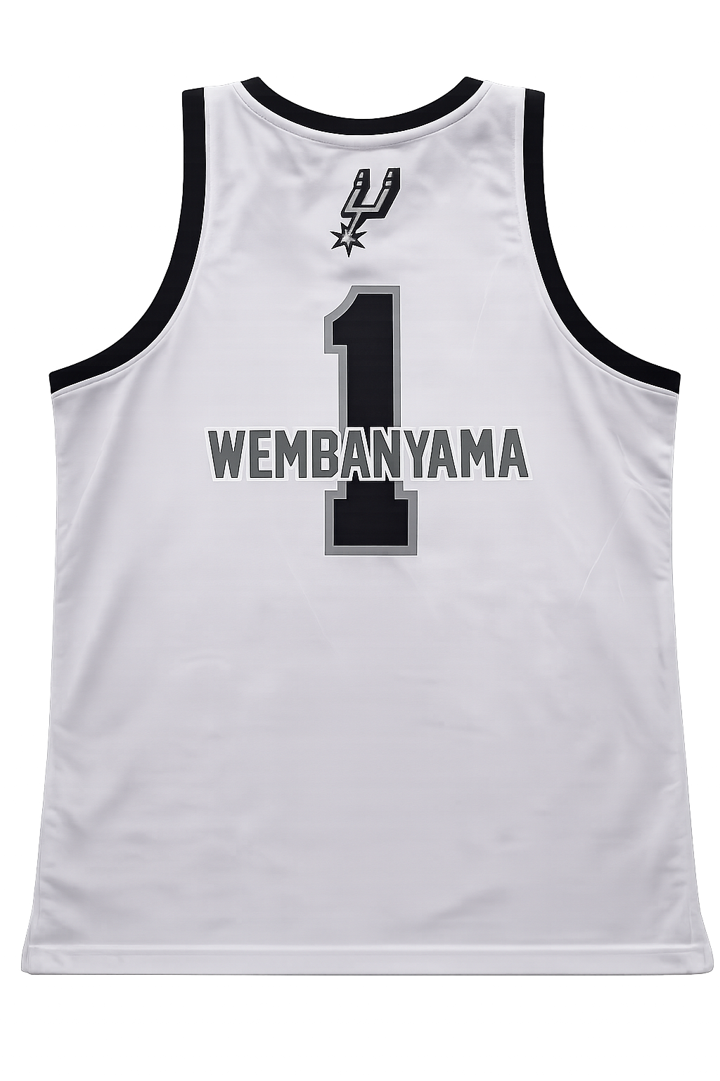 San Antonio Spurs Victor Wembanyama #1 White Basketball Jersey Tank Top – Sleeveless Athletic Mesh Shirt