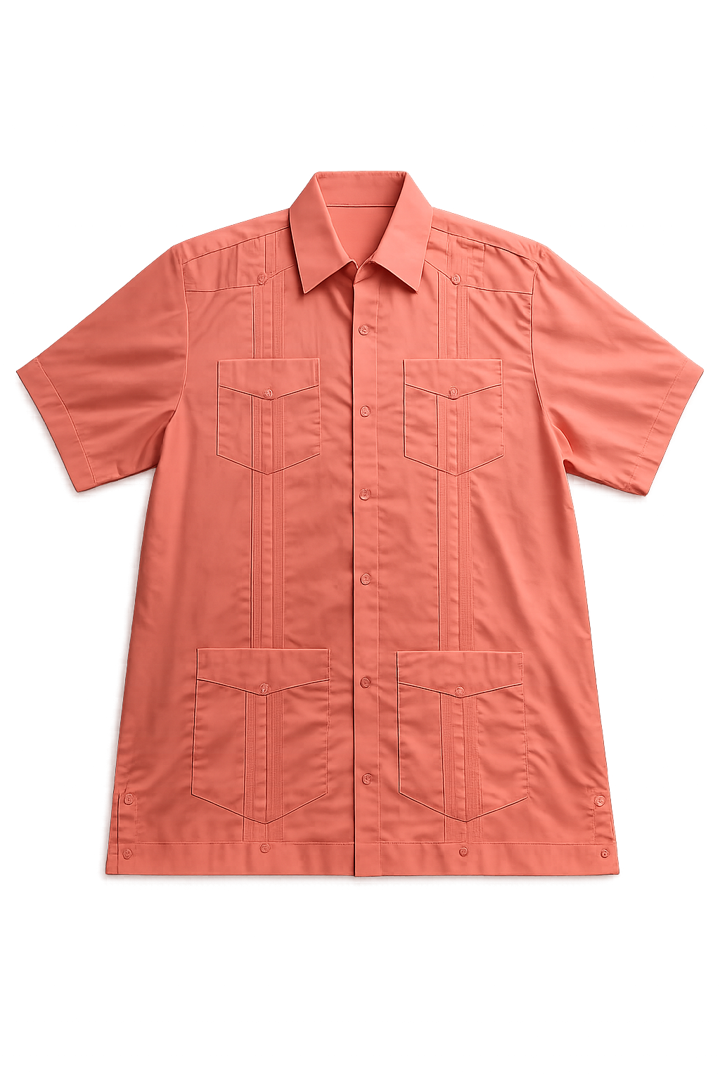 Men's Classic Guayabera Shirt – Short Sleeve Cuban Button-Up