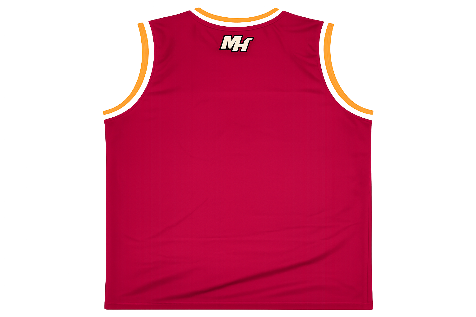 Miami Heat Red Sleeveless Basketball Jersey Tank Top with Embroidered Patch