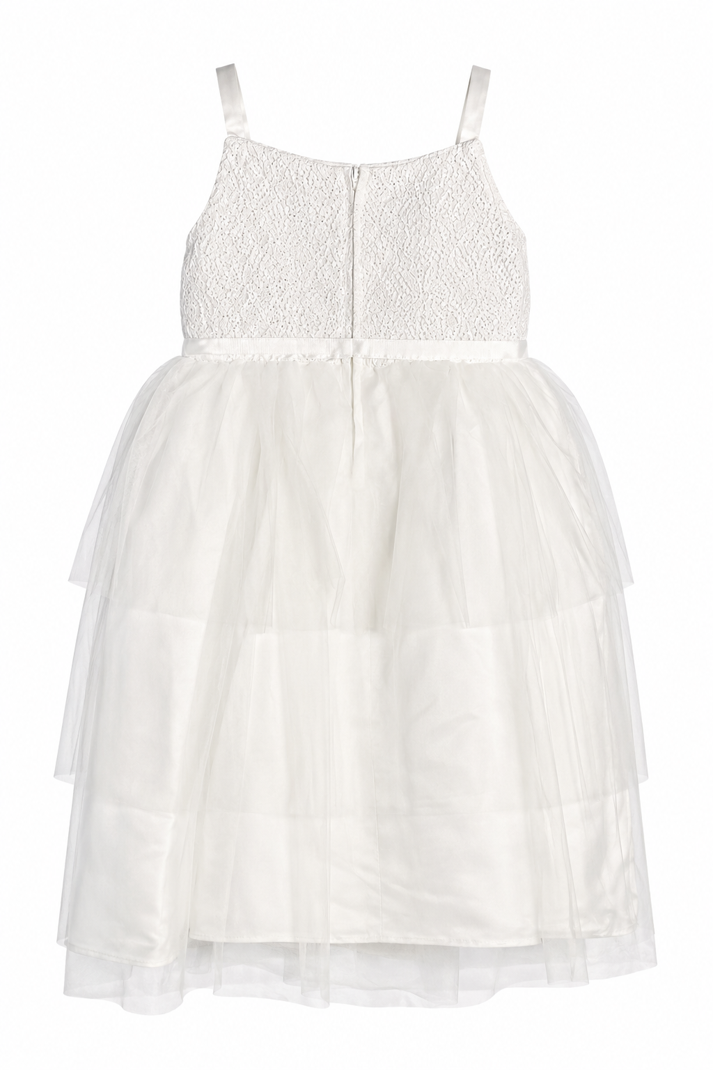 Us Angels Girls Ivory lace and Tulle Party Dress