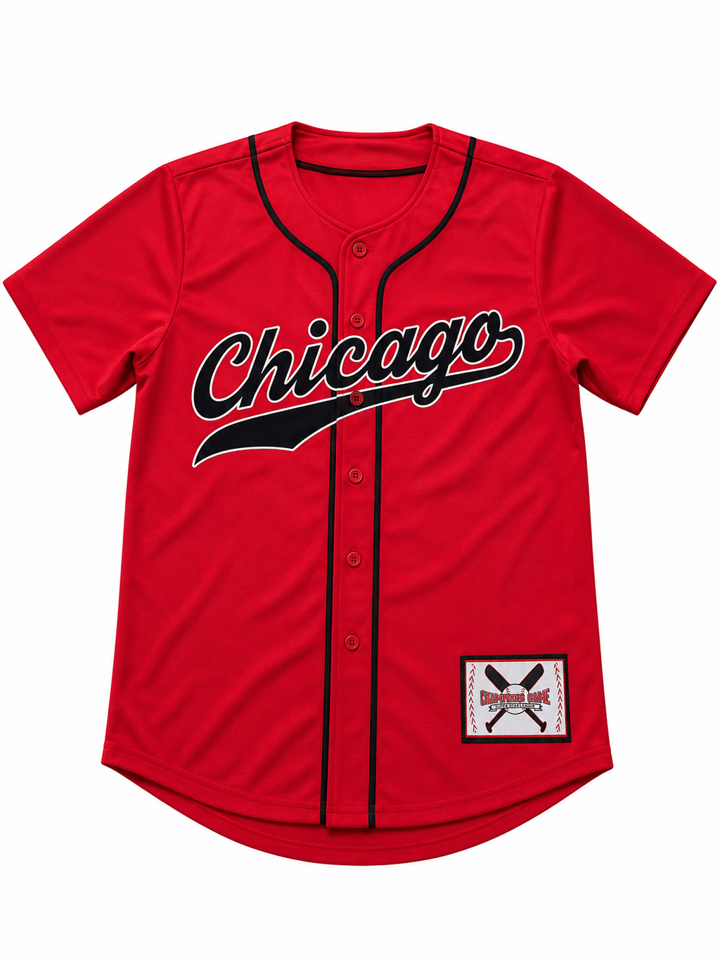 Chicago Baseball Jersey – Button-Up Athletic Jersey