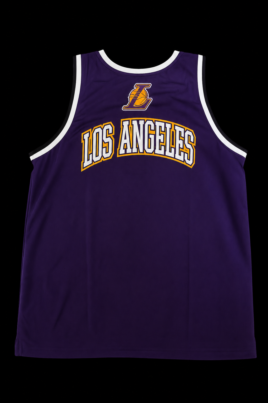 Los Angeles Lakers Gold Sleeveless Basketball Jersey Tank Top with Side Panel Detail