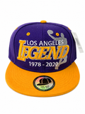Kobe Bryant Los Angeles Legend Snapback Hat – Basketball Tribute Flat Brim Cap