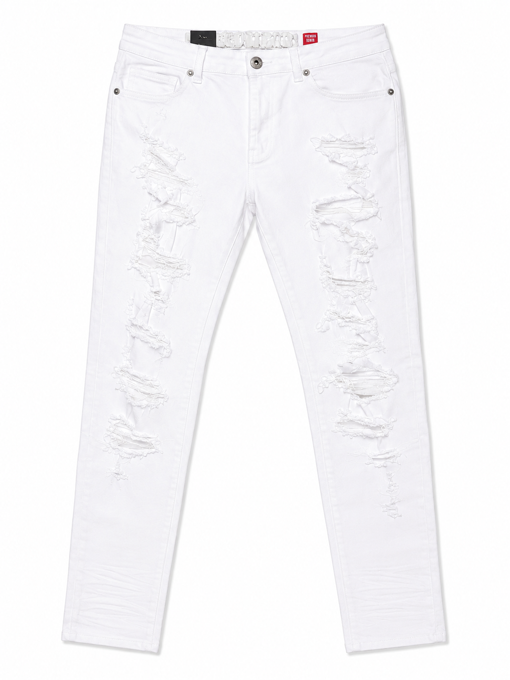 Men's Distressed Skinny Fit Ripped Jeans – Stretch Denim Pants