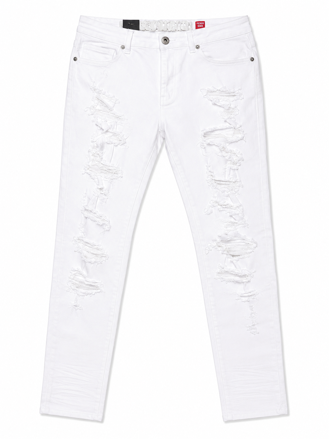 Men's Distressed Skinny Fit Ripped Jeans – Stretch Denim Pants