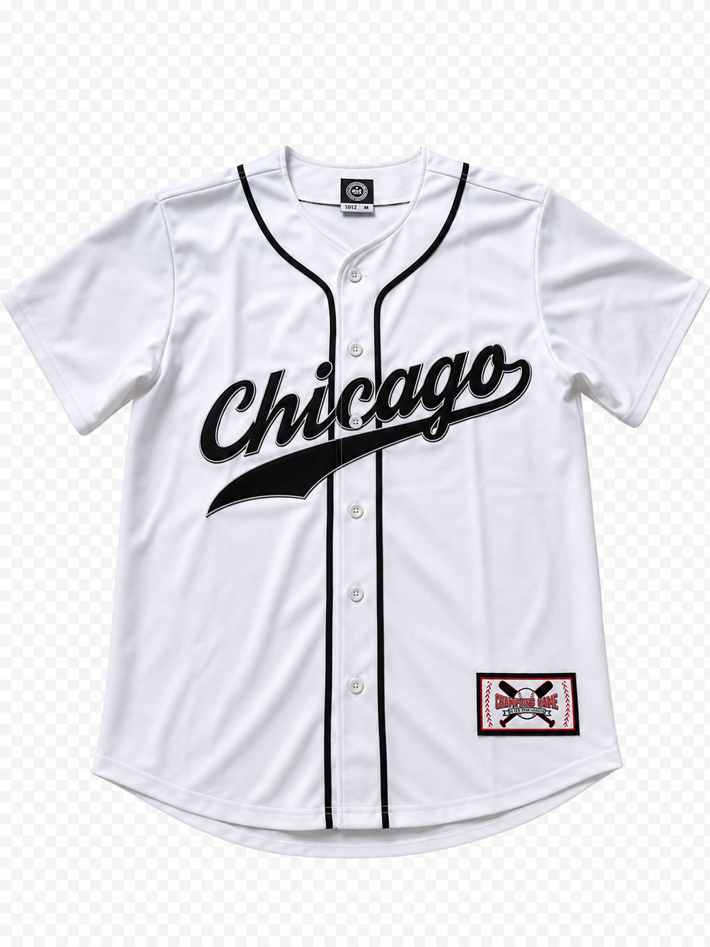 Chicago Baseball Jersey – Button-Up Athletic Jersey