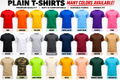 Premium Plain Crew Neck T-Shirt – Unisex Soft Cotton Tee | Multiple Colors Available