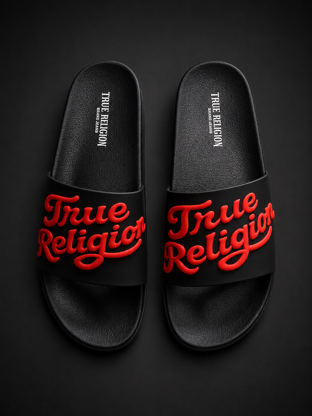 True Religion Casual Slip on Slides