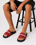 True Religion Men's Logo Slide Sandals – Cushioned Slip-On Slides