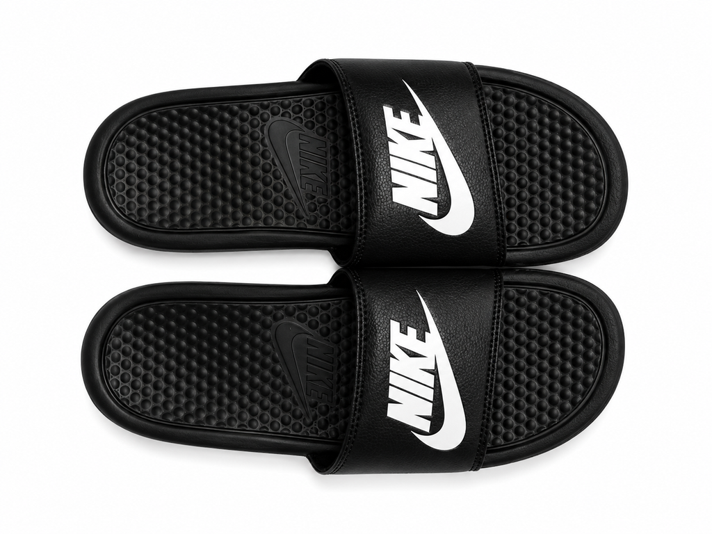 Nike Benassi Black Slide Sandals – Classic Cushioned Comfort Slides