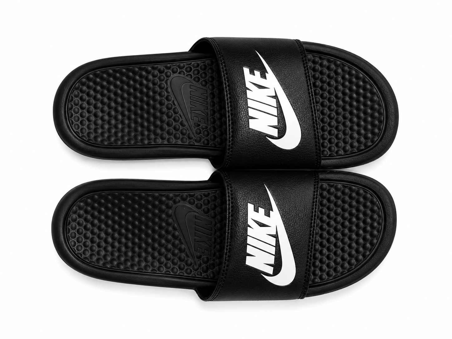 Nike Benassi Black Slide Sandals – Classic Cushioned Comfort Slides
