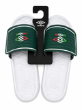 Umbro Green & White Sport Slide Sandals with Pink Sole – Comfortable Unisex Slip-On Slides