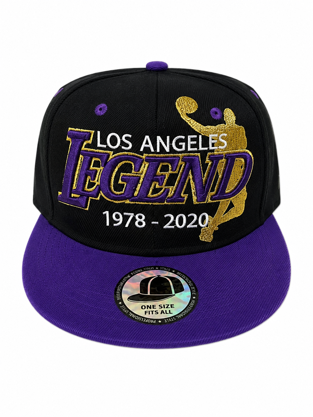 Kobe Bryant Los Angeles Legend Snapback Hat – Basketball Tribute Flat Brim Cap