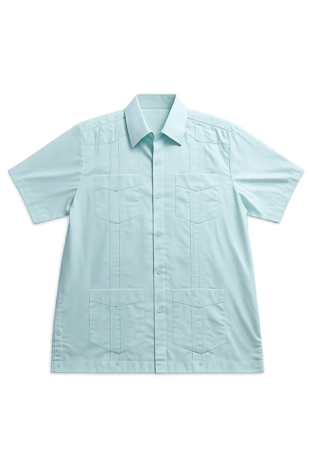 Men's Classic Guayabera Shirt – Short Sleeve Cuban Button-Up