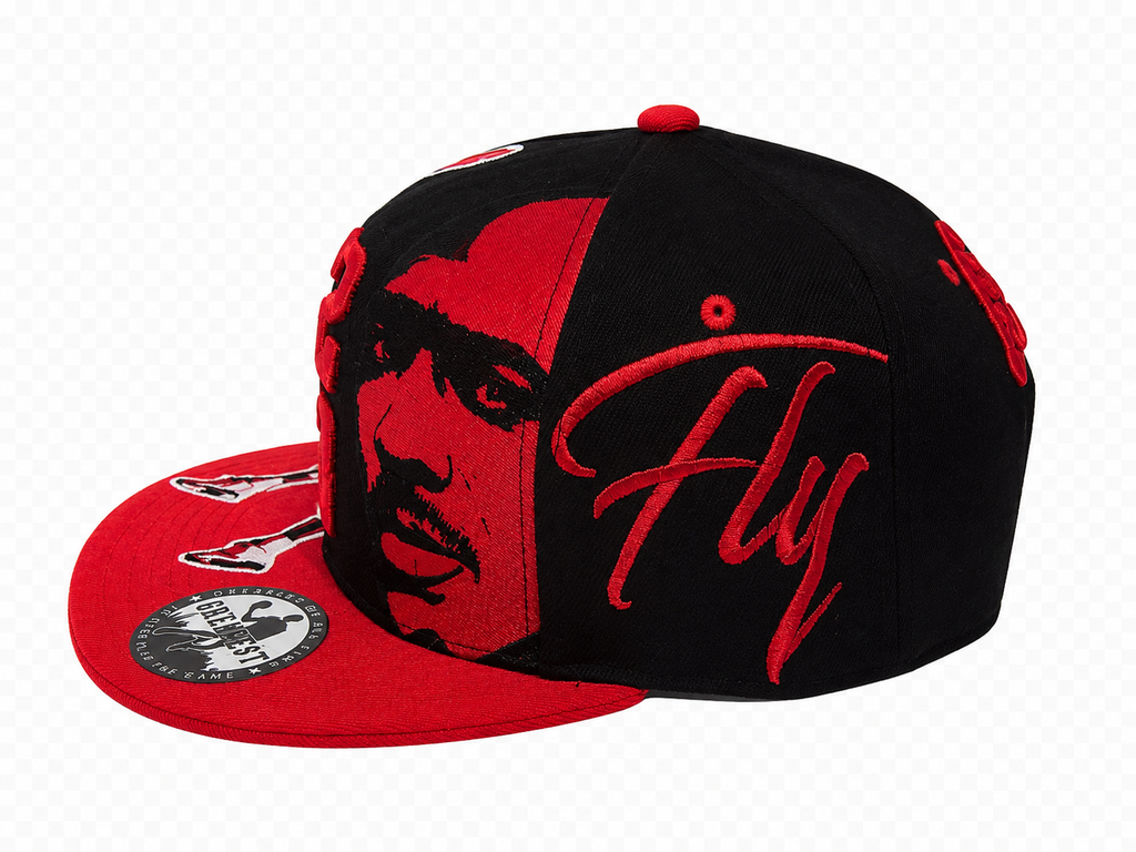 Michael Jordan Red & Black 23 Snapback Hat