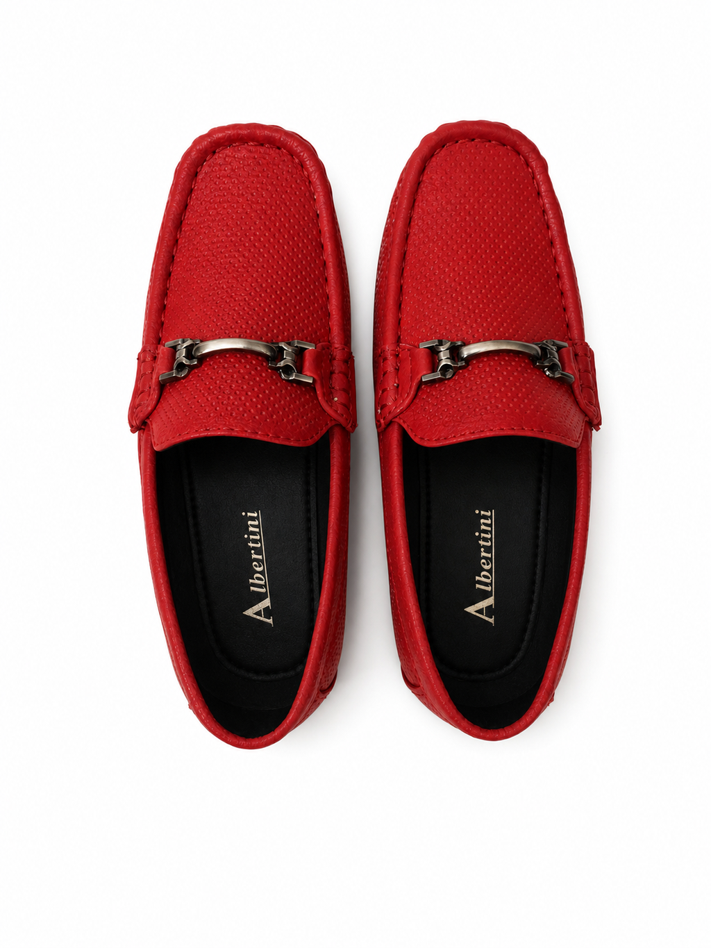 Kids Luxury Loafers – Textured Leather Driving Shoes