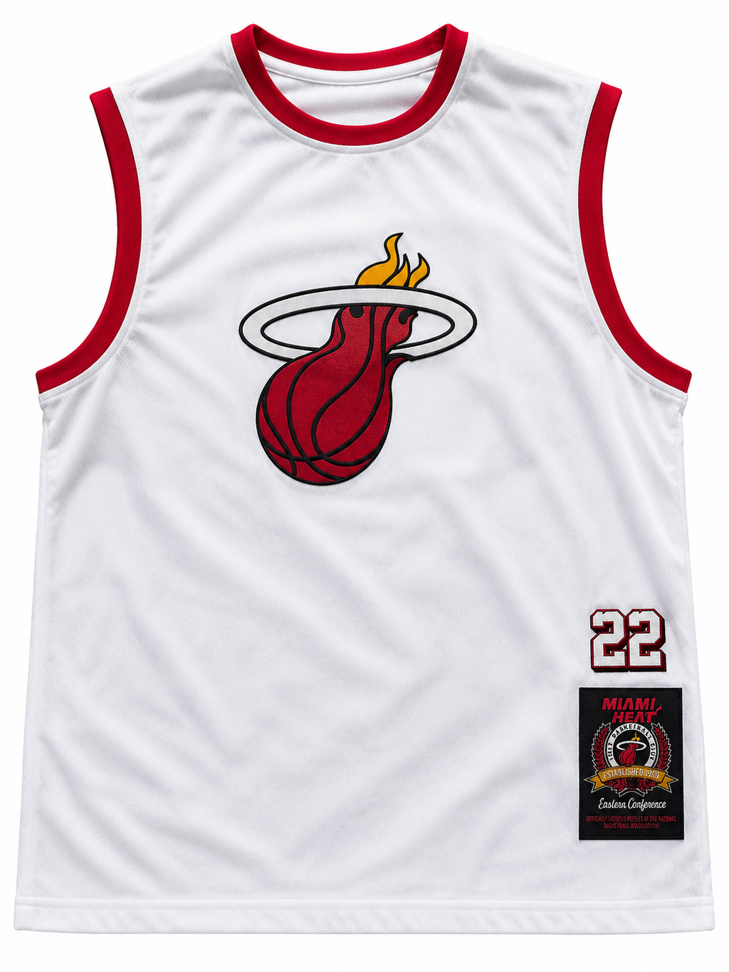 Miami Heat Black Sleeveless Basketball Jersey Tank Top – Embroidered Logo Athletic Mesh Shirt
