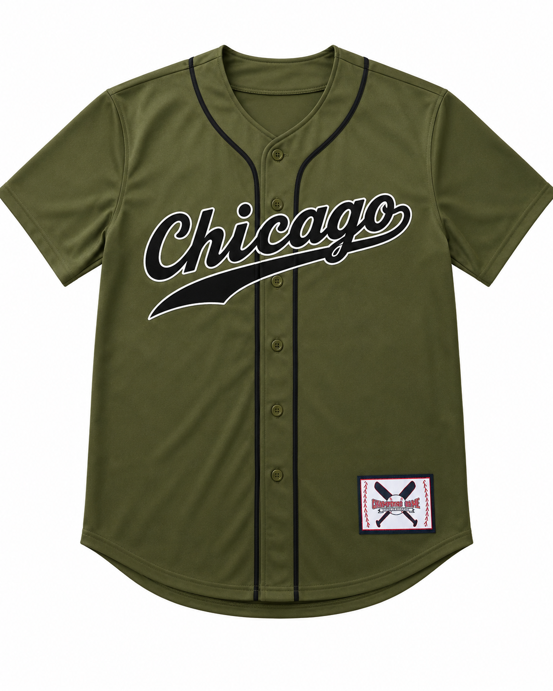 Chicago Baseball Jersey – Button-Up Athletic Jersey