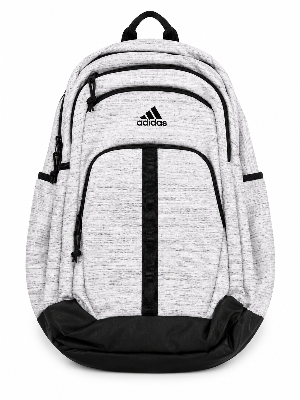 Adidas Heather Gray Multi-Compartment Backpack – School, Travel & Everyday Carry Bag