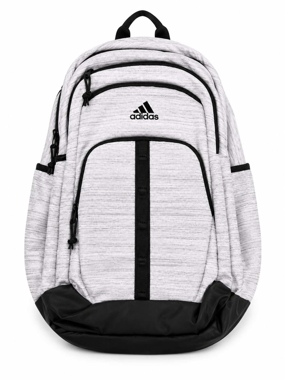 Adidas Heather Gray Multi-Compartment Backpack – School, Travel & Everyday Carry Bag