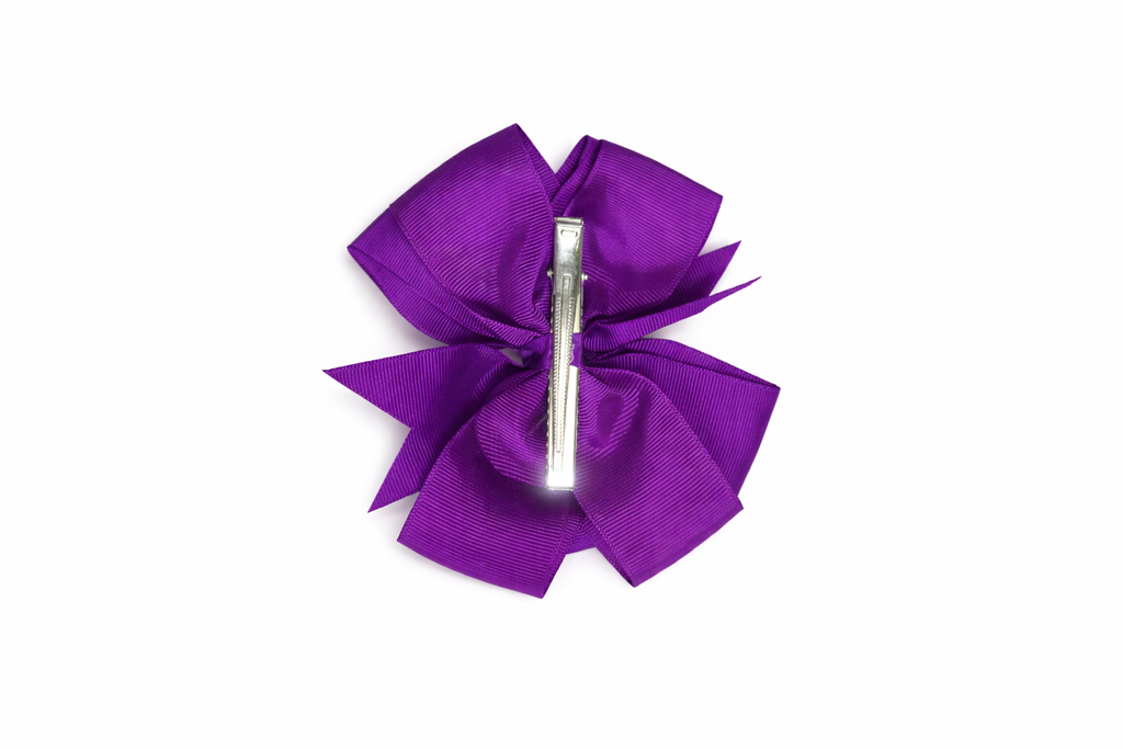Grosgrain Ribbon Hair Bow with Alligator Clip