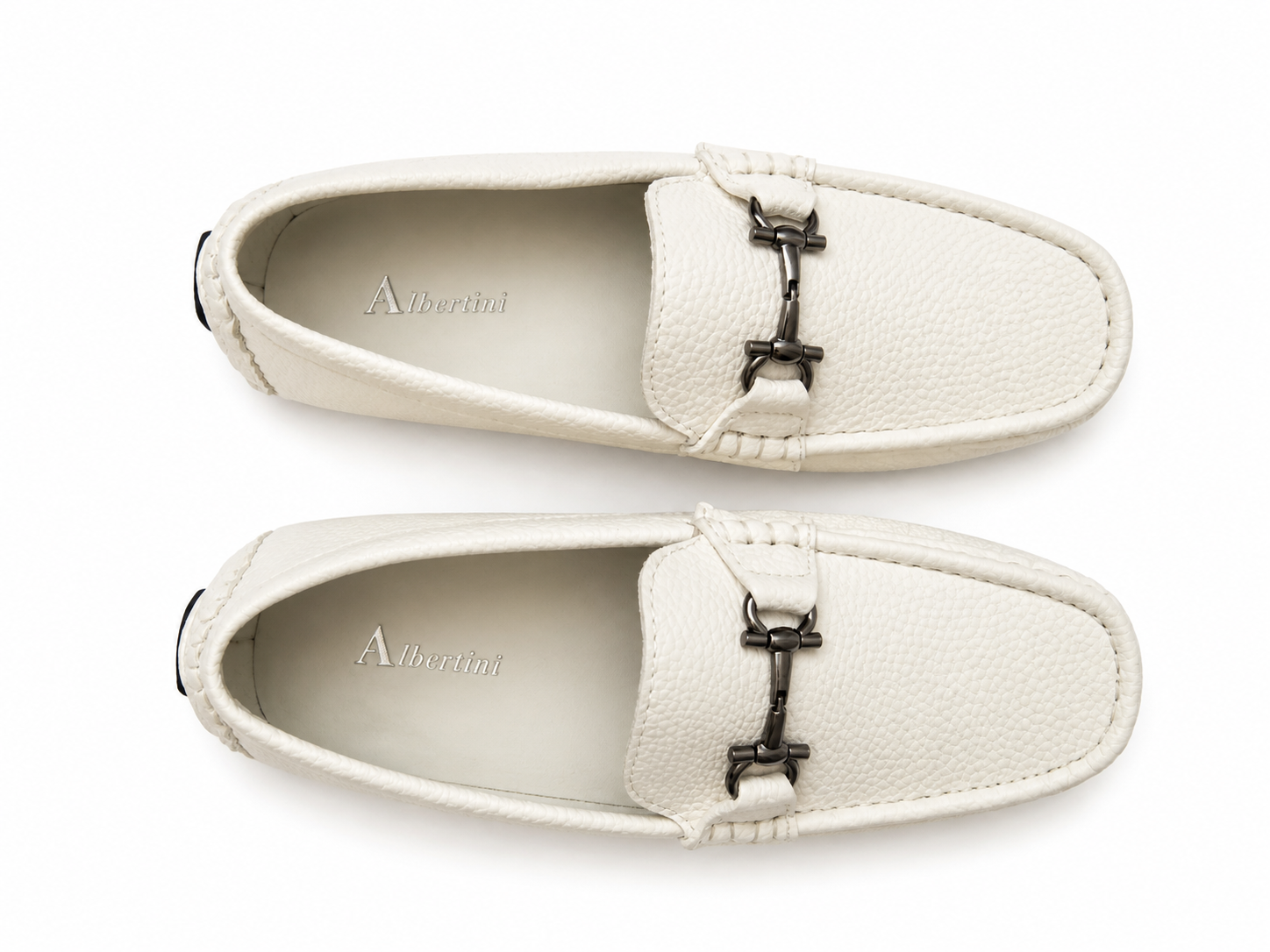 Kids Luxury Loafers – Textured Leather Driving Shoes