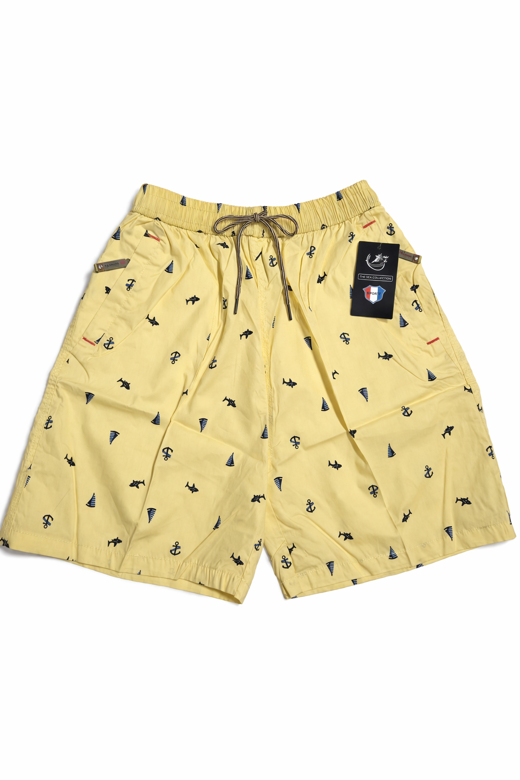 Men's Nautical Print Swim Trunks – Quick-Dry Beach Shorts
